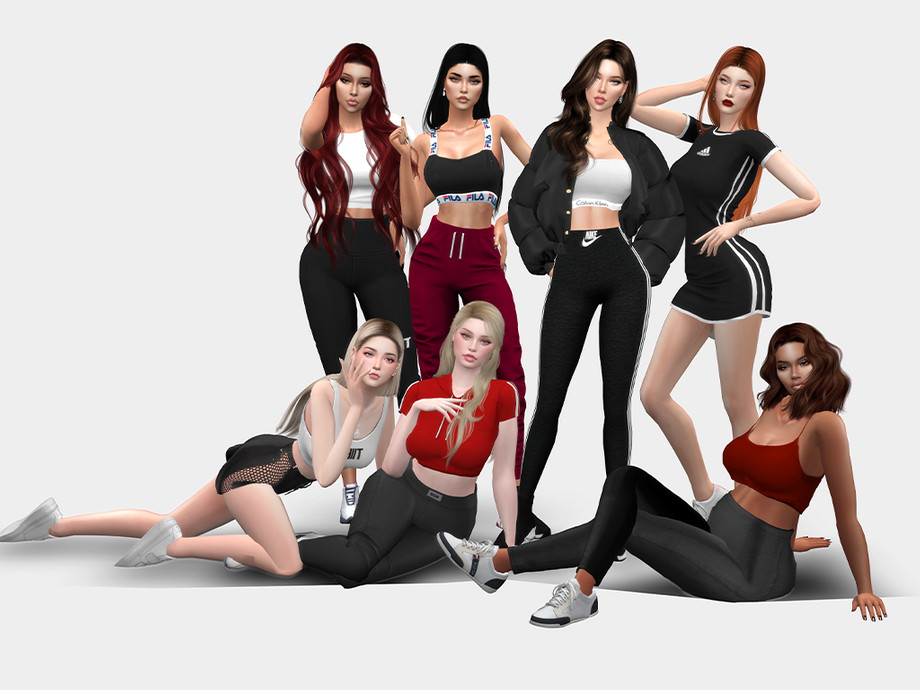 The Sims Resource - Sport fashion (Pose pack)