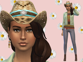 Sims 4 — Layla Tashunka by NewBee123 — Name: Layla Tashunka Age : Teen Teenage Cowgirl Layla Tashunka is ready to hit the