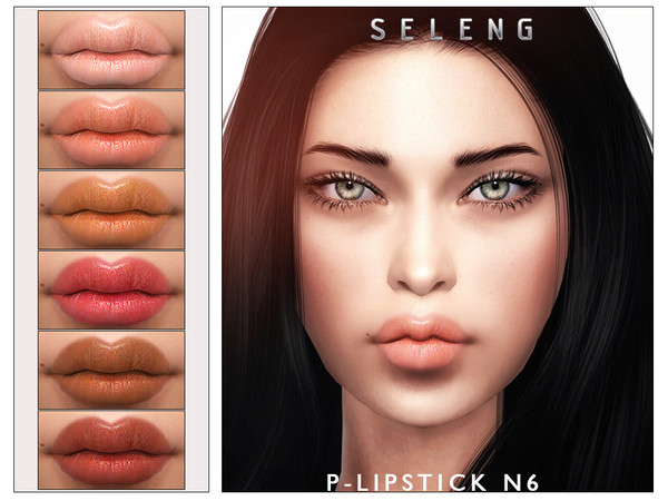 Sims 4 — P-Lipstick N6 [Patreon] by Seleng — The lipstick has 18 colours and HQ compatible. Allowed for teen, young