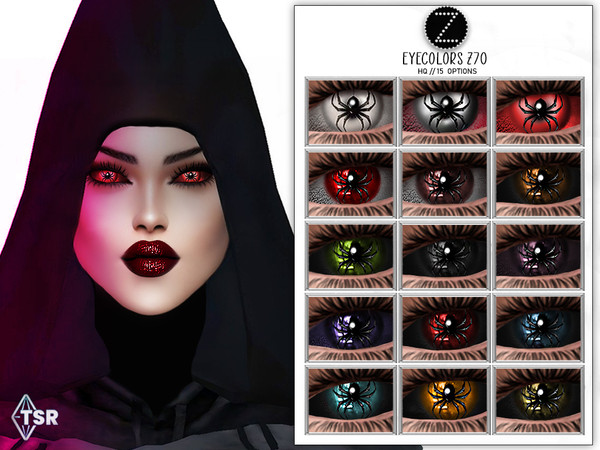 Sims 4 — EYECOLORS Z70 by ZENX — -Base Game -All Age -For Female -15 colors -Works with all of skins -Compatible with HQ