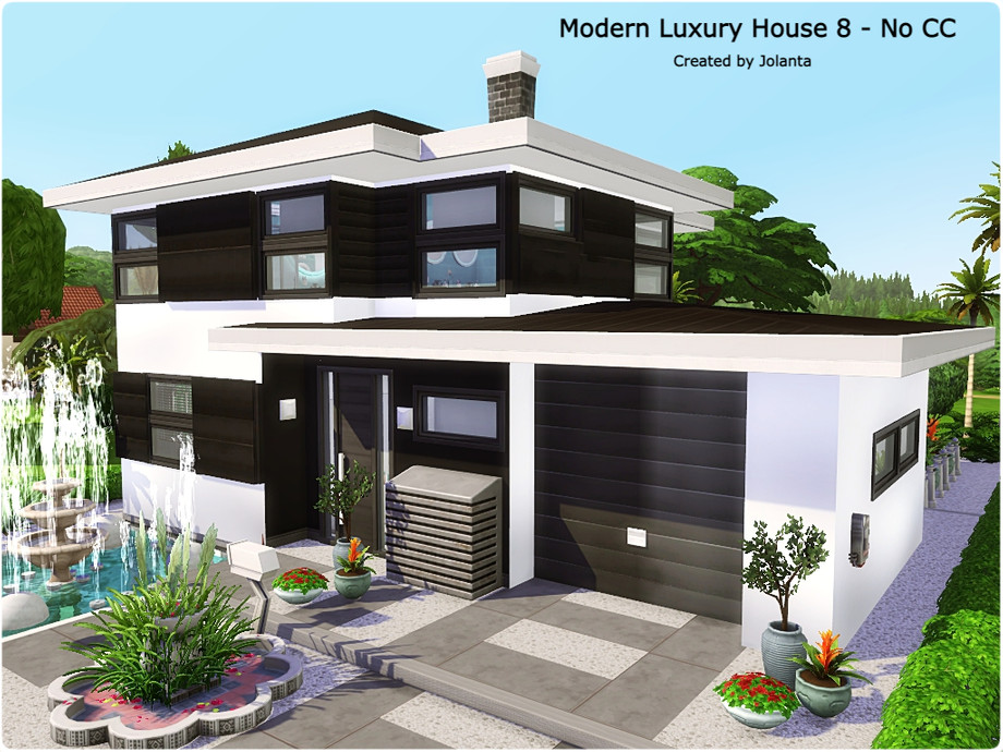 The Sims Resource | Modern Luxury House 8 - No CC