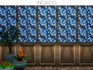 Sims 4 — Wood Panel with Leaves by Incarto — 8 swatches Base game