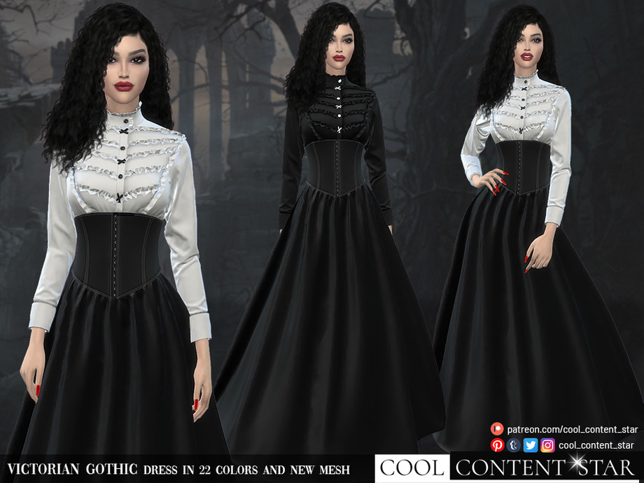 The Sims Resource - Victorian Gothic Dress