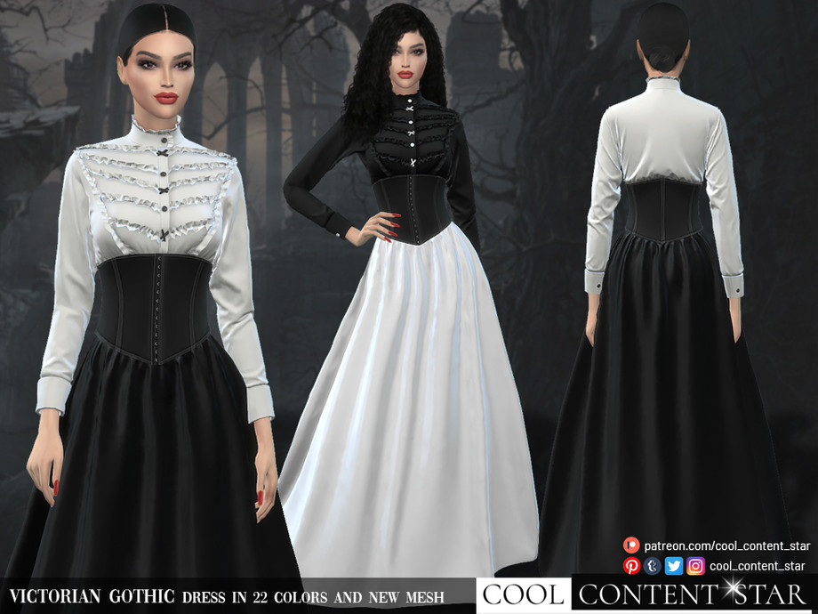 The Sims Resource - Victorian Gothic Dress