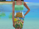 Sims 4 — Animal Crossing - Merch Dress by starshinecreations — I think this Animal Crossing New Horizons dress is so