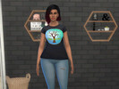Sims 4 — Simsgrown Shirt by TheBadWolf24 — Simsgrown Adult male and female black shirt Join #SimsGrown on Facebook!! 