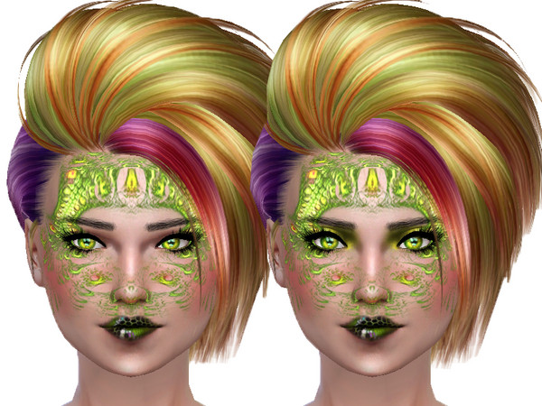 Sims 4 — Allien facepaint (Blush) by TrudieOpp — 6 Allien facepaint (Blush)
