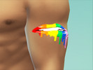 Sims 4 — Rainbow Lips Tattoo by MichaelSitar — Tattoo for men or women.