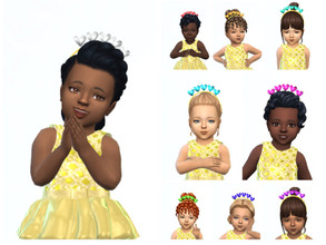 Sims 4 — ErinAOK Toddler Tiara 1027 by ErinAOK — Toddler Heart Tiara 9 Swatches