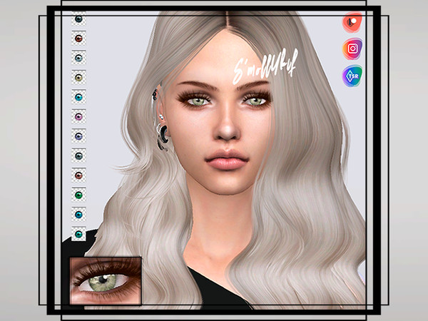 Sims 4 — Shining Eye Color by Smollykif — - Eyes are suitable for both women and men. - 12 different color shades -