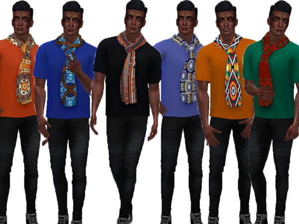 Sims 4 — TeeScarf recolor by TrudieOpp — TeeScarf recolor in 6 different colors