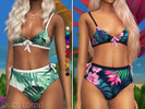 Sims 4 — Waves Bikini by Benevolence-c — - New mesh by me - 13 swatches - Shadow map - All lods - Custom Thumbnail