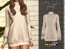 Sims 4 — Frost Sweater Dress by Benevolence-c — - New mesh - All lods - Shadow map - Custom Thumbnail