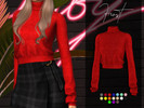 Sims 4 — Frost Sweater Top by Benevolence-c — - New mesh - Shadow map - Custom Thumbnail