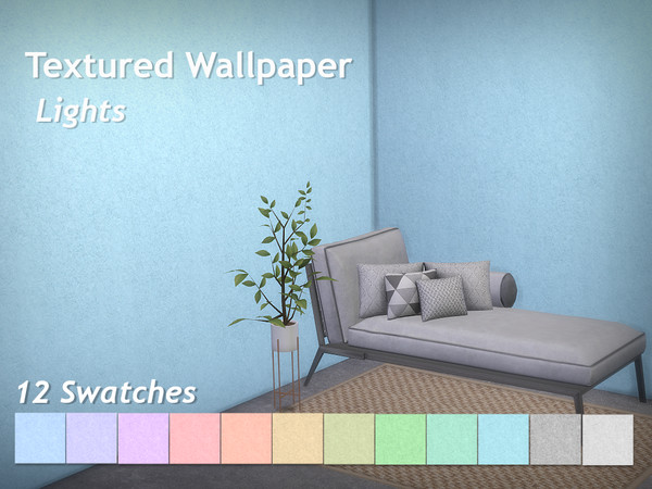Sims 4 — Textured Wallpaper - Lights by RoyIMVU — Simple textured wallpaper in light colours. It is elegant yet simple as