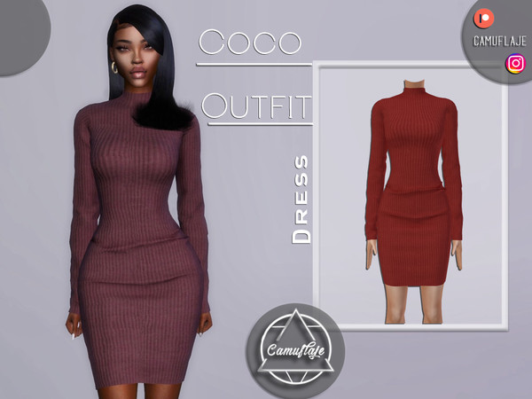 The Sims Resource - Coco Outfit - Dress