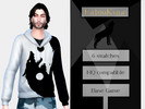 Sims 4 — Ying Yang wolf sweatshirt by FabioKota — Ying Yang wolf sweatshirt for men in 6 swatches :D 