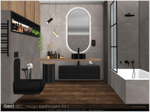 Sims 4 — Hugo bathroom Pt.I furniture by Severinka_ — A set of furniture for decoration bathroom in the Modern style. The