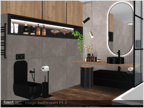 Sims 4 — Hugo bathroom Pt.II decor by Severinka_ — A set of decor for decoration bathroom in the Modern style. The set