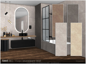 Sims 4 — Hugo stoneware wall by Severinka_ — Stoneware wall Porcelain stoneware wall coverings are ideal for a bathroom