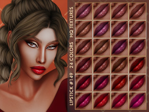 Sims 4 —  [PATREON] LIPSTICK #149 by Jul_Haos — - CATEGORY: LIPSTICK - COLORS: 24 - SLIDERS COMPATIBLE - GENDER - FEMALE