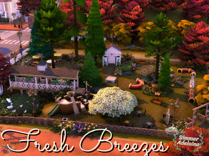 Sims 4 — Fresh Breezes by simmer_adelaina — This park is the oportunity for your sims to get some fresh air while playing