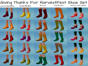 Sims 4 — Giving Thanks For HarvestFest Set 2 by FreeganCreations — Time to Give Thanks for HarvestFest! Here's a gift of