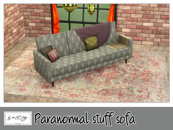 Sims 4 — Paranormal sofa by so87g — cost: 500$, 9 colors, you can find it in comfort - sofa NEW features of the object: