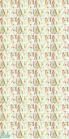 Sims 2 — Petals Green Tiles by s00z — Abstract floral tiles