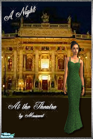 Sims 2 — Mini_AF_Form_14 by minicart — A nice green formal dress for your adult Sim.