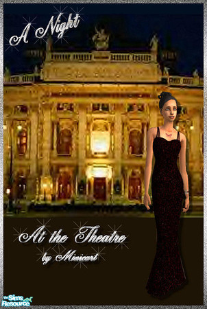 Sims 2 — Mini_AF_Form_13 by minicart — An elegant black formal dress for your adult Sim.