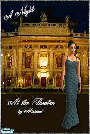 Sims 2 — Mini_AF_Form_12 by minicart — A pretty turquoise formal dress for your adult Sim.