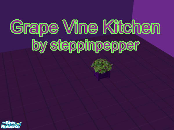 Sims 2 — Grape  Vine Kitchen - Plant by steppinpepper — Part of Grape Vine Kitchen set.