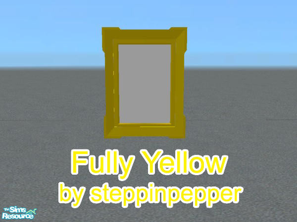 Sims 2 — Fully Yellow Dorm - Mirror by steppinpepper — Part of Fully Yellow Dorm Set