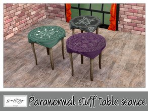 Sims 4 — Paranormal table Seance by so87g — cost: 350$, 9 colors, you can find it in entertainment - misc NEW features of