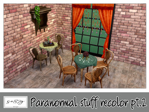 Sims 4 — Paranormal stuff pack recolor pt.2 by so87g — - Paranormal chair: cost: 50$, 3 colors, you can find it in