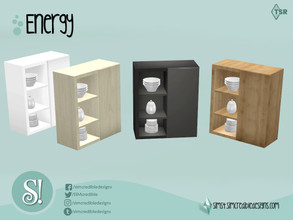 Sims 4 — Energy Cabinet Bowl by SIMcredible! — by SIMcredibledesigns.com available at TSR 4 colors variations
