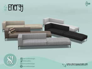 Sims 4 — Energy Sofa by SIMcredible! — by SIMcredibledesigns.com available at TSR 8 colors variations