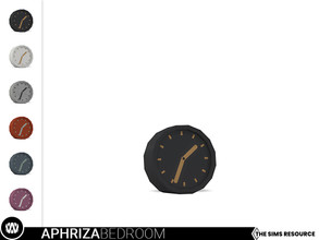 Sims 4 — Aphriza Table Clock by wondymoon — - Aphriza Bedroom - Table Clock - Wondymoon|TSR - Creations'2021