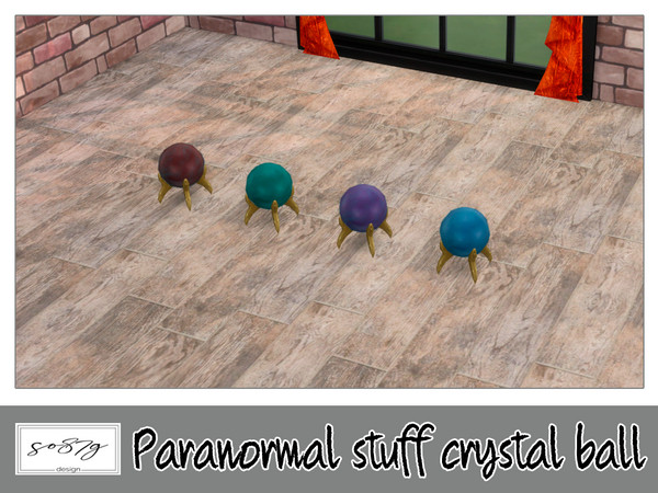 Sims 4 — Paranormal crystal ball by so87g — cost: 50$, 8 colors, you can find it in decor - clutter NEW features of the