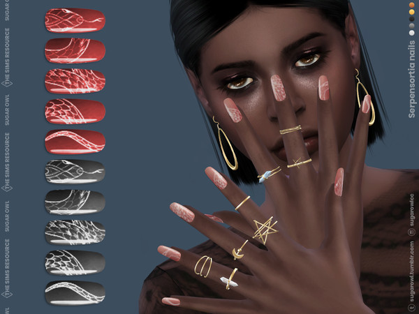 The Sims Resource - Serpensortia nails