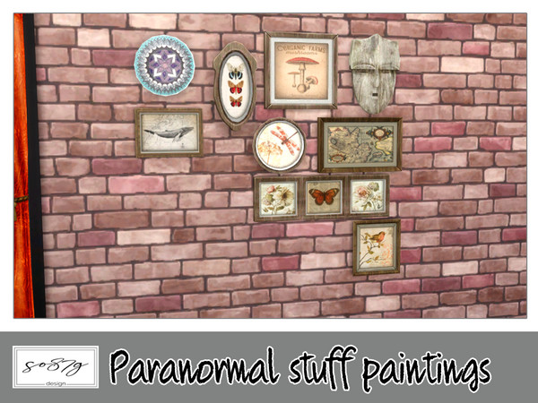 Sims 4 — Paranormal painting by so87g — cost: 750$, 3 colors, you can find it in decor - decoration (wall) All my preview
