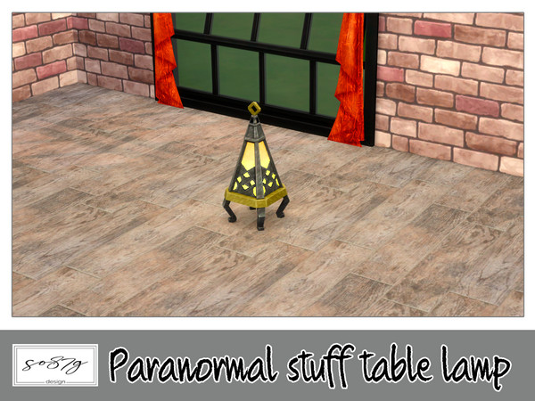 Sims 4 — Paranormal table lamp by so87g — cost: 150$, you can find it in lights - light (table) NEW features of the