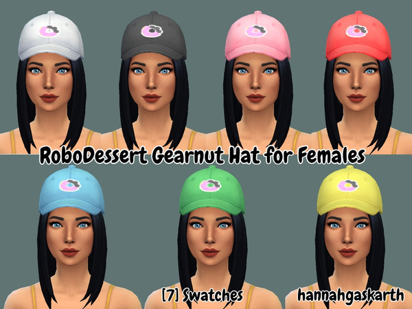 Sims 4 — Robodessert Gearnut Hat by hannahgaskarth2 — A Robodessert Gearnut Hat for your male & female sims :) Comes