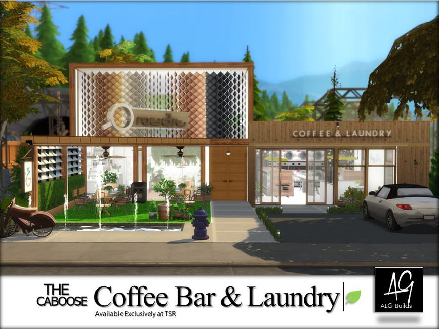 The Sims Resource - The Caboose Coffee Bar and Laundry