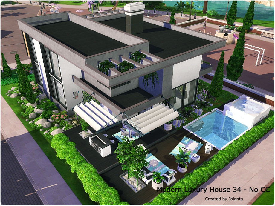 The Sims Resource | Modern Luxury House 34 - No CC