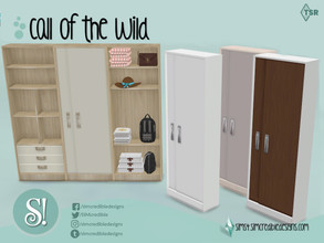 Sims 4 — Call of the wild dresser by SIMcredible! — by SIMcredibledesigns.com available at TSR 4 colors variations 