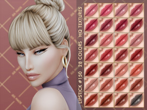 Sims 4 —  [PATREON] LIPSTICK #150 by Jul_Haos — - CATEGORY: LIPSTICK - COLORS: 28 - SLIDERS COMPATIBLE - GENDER - FEMALE