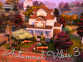Sims 4 — Autumnal Vibes 3 by simmer_adelaina — Yet another family house with autumnal vibes. This house has two bedrooms