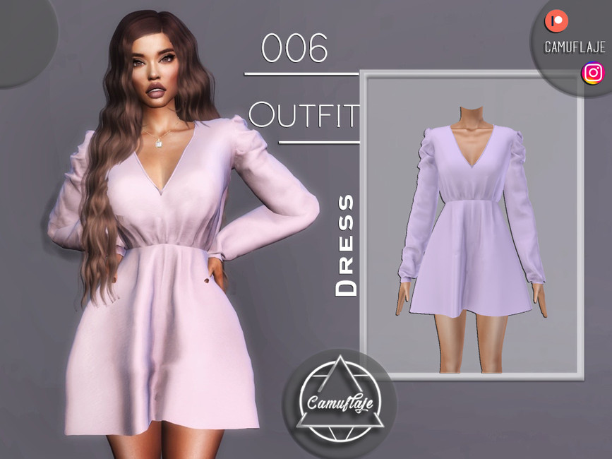 The Sims Resource - OUTFIT 006 - Dress